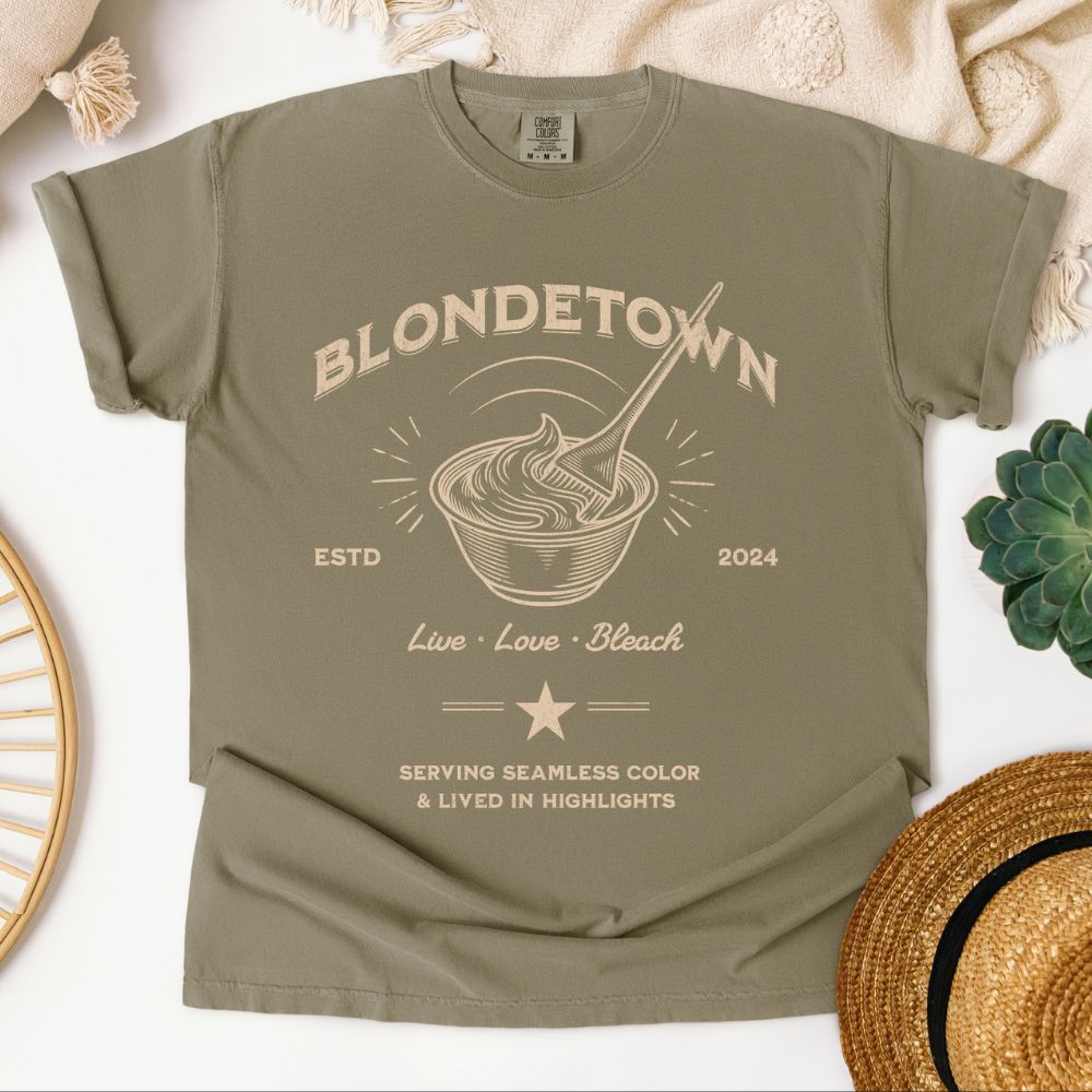 Blondetown graphic tee design
