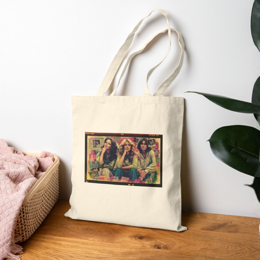 Charlie's Angels graphic tote design