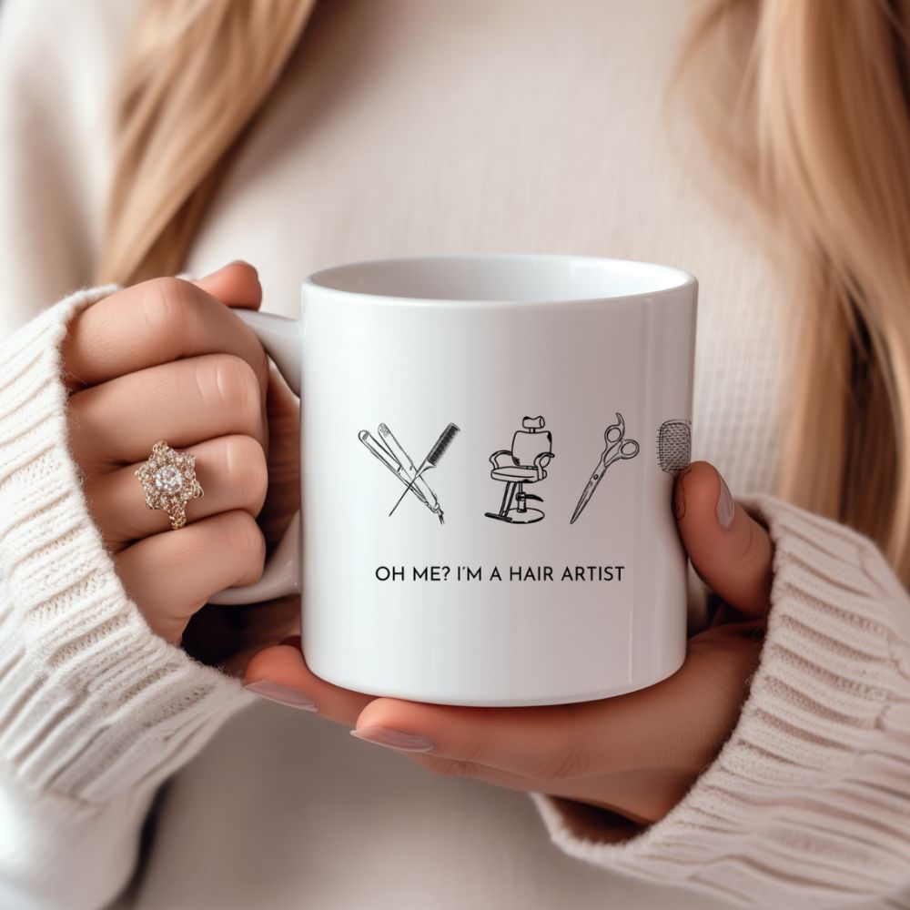 Hair Artist mug design