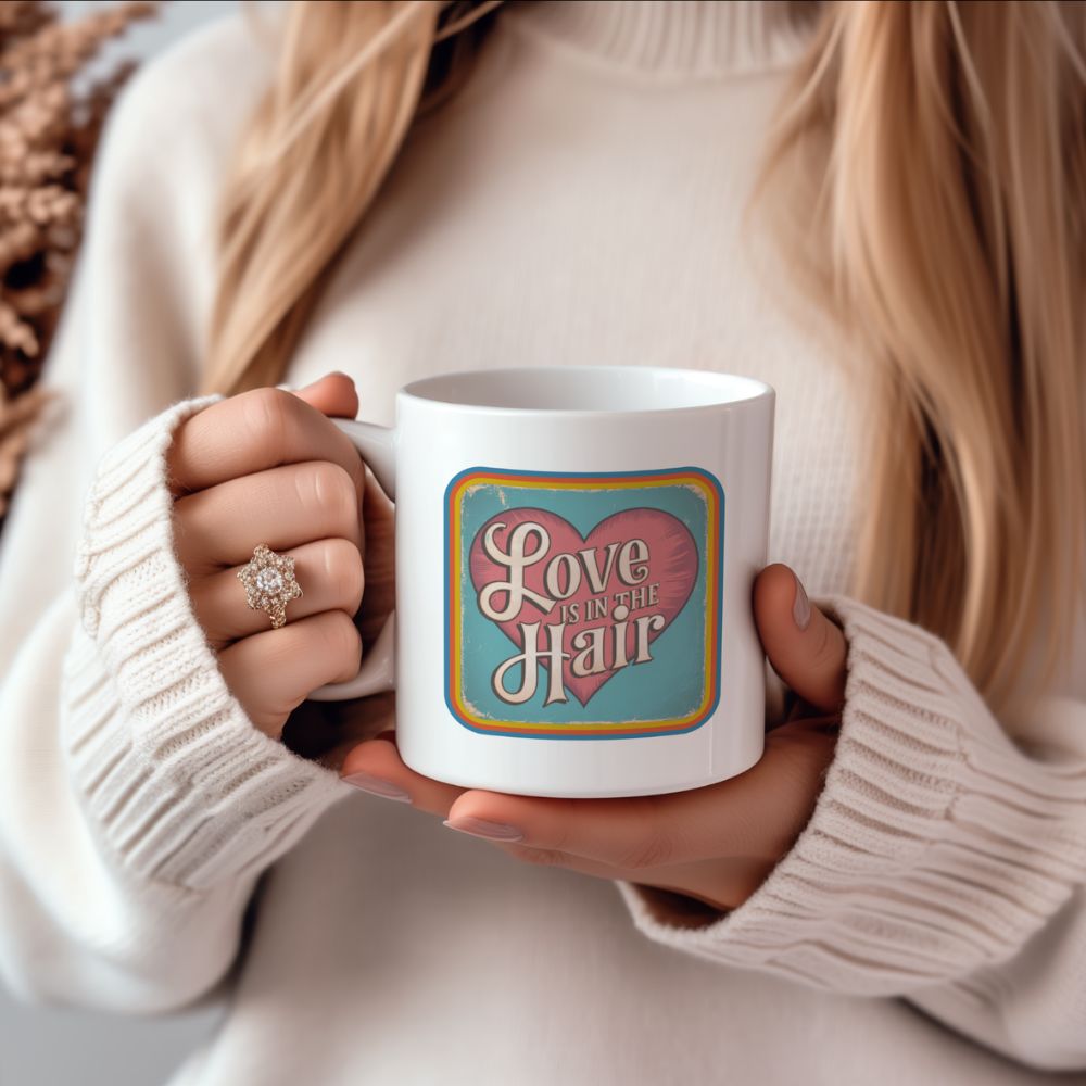 Love Is In The Hair mug design
