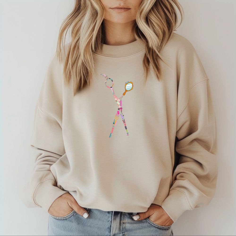 Scissors graphic sweatshirt design