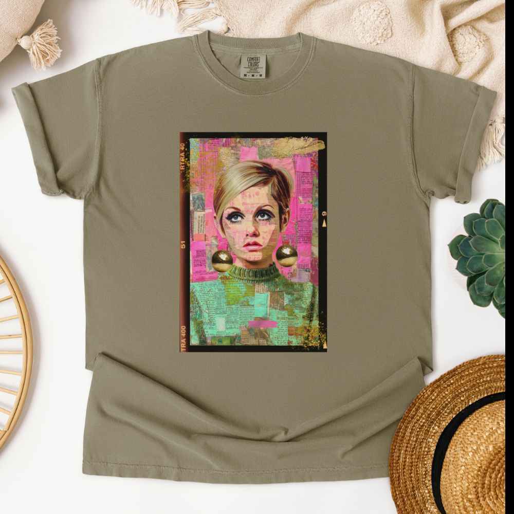 Twiggy graphic tee design
