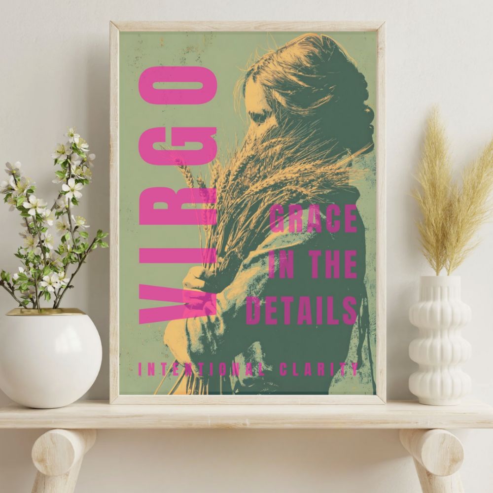 Virgo zodiac wall art design