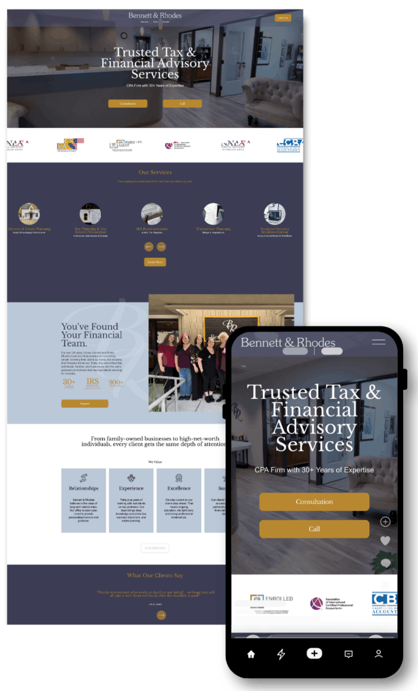 Bennett & Rhodes website