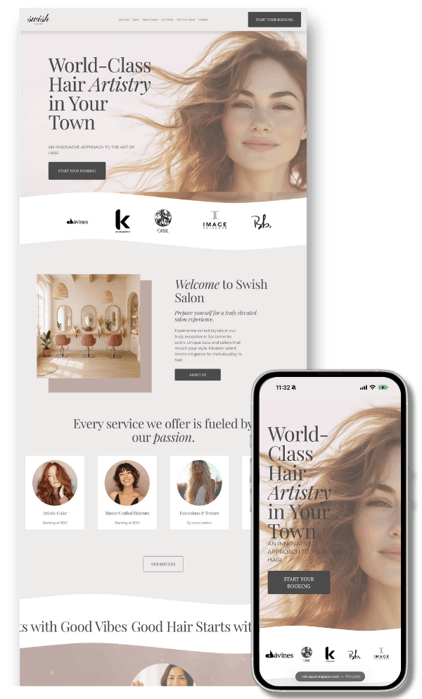 Swish Salon template